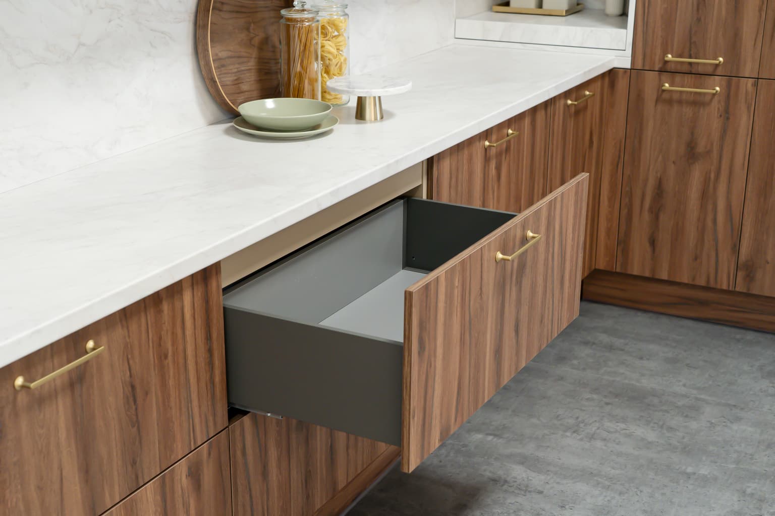 Kuchnia Salvia – fronty Dąb Estana, Szałwia, Marmur Callacatta, blat Marmur Callacatta – zdjęcie 16